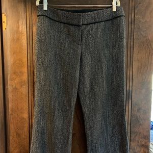 Loft Petite Marisa Trousers - Textured Black/White